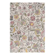 Kremno bela ročno tkana volnena preproga 200x290 cm Tania Floral – Flair Rugs