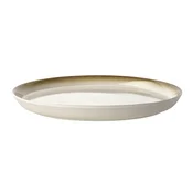 Jedilni krožnik GASTRO 27 cm, bela/kremna, kamnita posoda, Bitz