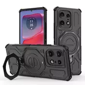 Hibridni ovitek Carbon Shield Pro za Motorola Edge 50 Pro - black