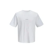 JACK & JONES Majica JCOClub  svetlo siva / bela