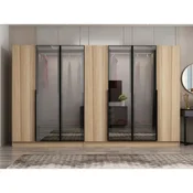 Hanah Home ormar sa reflektujucim staklom Nisa 20615, 315 cm, dore