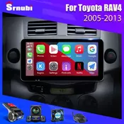 Srnubi 2Din 10.3” Android 11 Car Radio For Toyota RAV4 Rav 4 2005-2013 Multimedia Player GPS Navigation QLED Screen Carplay RDS