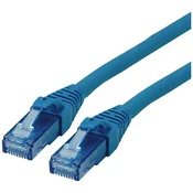 ROLINE Roline 21.15.2747 RJ45 omrežni kabel\, Patch kabel CAT 6a U/UTP 10.00 m modra 1 kos, (20419982)