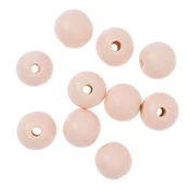 Lesene kroglice 2,5 cm - paket 10 kosov | Različne barve | Powder pink