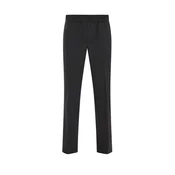 WE Fashion Hlače na rob črna
