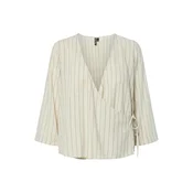 PIECES Bluza PCPIA ecru/črna