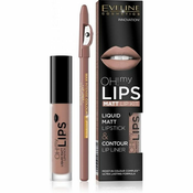 Eveline Cosmetics OH! my LIPS Matt set za ustnice 01 Neutral Nude