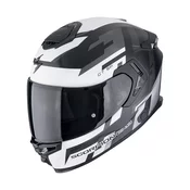 Integralna motociklisticka kaciga Scorpion EXO-GT SP AIR TORNADO mat crno-srebrna
