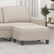 shumee vidaXL Tabure, kremne barve, 70x55x41 cm, oblazinjen z mikrovlakni