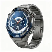 INF Združljiv 22 mm titanov pašček za uro z zaponko metuljček za Huawei WATCH Ultimate & GT Series Grey, (5000114080)