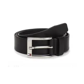 Pas TOMMY HILFIGER New Aly - črn, usnjen, moški, 115 cm