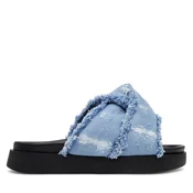 INUIKII Nizki natikači moder denim