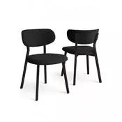 HANAH HOME Set stolica (2 dela) Toldy Anthracite Brown