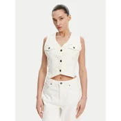 Guess Jeans Telovnik W5GN74 D5M62 Bela Regular Fit