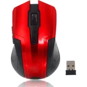 Silverline RF107 bežicni opticki miš 2,4 GHz 1600 dpi crveni