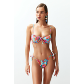 Trendyol Floral Patterned Balcony Tunnel Regular Bikini Set