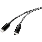 Renkforce Povezovalni kabel Renkforce USB 2.0 [1x vtič USB-C - 1x vtič USB-C ] 3,00 m Vtični kontakti s certifikatom USB-IF, črno pozlačeni Renkforce USB kabel, (20415755)