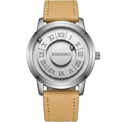 Ura BINBOND MC - 41307 - Srebrna / Svetlo rjava KP41307