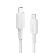 Anker kabel, USB-C na Lightning, pleten, 0,9 m, bel (A81B5G21)
