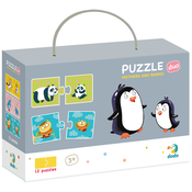 Puzzle duo zivotinje sa svojim mladuncima 12pcs ( 104/300150 )