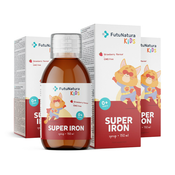 3x Super Iron: Željezo + B vitamini, sirup za djecu, ukupno 450 ml