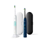 Philips Sonicare ProtectiveClean 5100 ProtectiveClean 5100 HX6851/34 2-pack sonic electric toothbrushes with accessories
