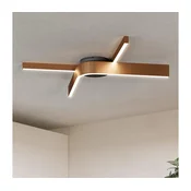 Eglo 901863 - LED RGBW stropna svetilka z zatemnitvijo FOLCINO-Z 2xLED/18W/230V bakrena/črna