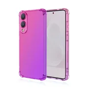 Silikonski ovitek Colorit za Samsung Galaxy S25 Edge – roza/vijolična