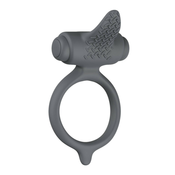 B SWISH Bcharmed - vibrirajuci penis prsten (sivi)