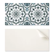 shumee Paket PVC ploščic z dekorjem za kuhinjo ali kopalnico s cvetličnim vzorcem mandale 6x60x30 cm