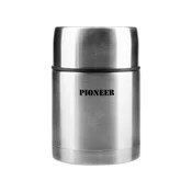 Pioneer thermal insulating container for soup, 700 ml, Silver colour