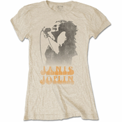 Janis Joplin Working The Mic Sand M Ženske Majica