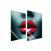 shumee ZAŠČITNA STEKLENA KROŽNIKA ZA KUHINJO 2x35x52 MOUTH