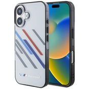 BMW BMHCP16S23HTRAG iPhone 16 6.1 grey hardcase Motosport IML Random Stripes (BMHCP16S23HTRAG)