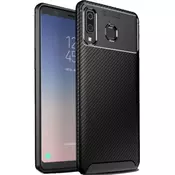 MCTK74-Realme GT Futrola Carbon Fiber Silicone Black