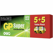 Baterije GP Super Alkaline AA 5+5Baterije GP Super Alkaline AA 5+5