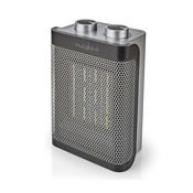 Nedis HTFA16GY - Ventilator s keramičnim grelnikom 1000/1500W/230V srebrna