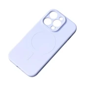 HURTEL Silikonska torbica z MagSafe za iPhone 15 Pro Max Silicone Case modra