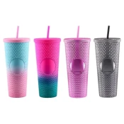 Takk style trend caša sa cevcicom plasticna 710ml miks ( 705504 )