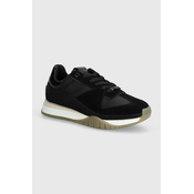 Superge Calvin Klein RUNNER LACE UP LTH/NYLON črna barva, HW0HW02130