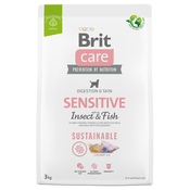 Hrana za pse Brit Care Sustainable osjetljive insekte i ribe 3 kg