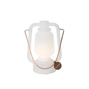 Namizna svetilka polnilna 22 cm IP44 bela - Storm Mini
