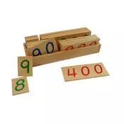 Montesori Drvene numericke plocice 1-9000 vece sa kutijom