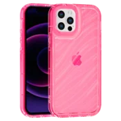 Aurora Wave maska za iPhone 12/12 Pro - crvena