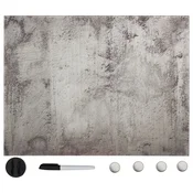 Vidaxl Stenska magnetna tabla iz stekla 80x60 cm