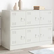 Vidaxl Komoda bela 99x39x73 cm jeklo