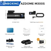 KJB Avto kamera 4K s sprednjo in zadnjo kamero, GPS, 64 GB
