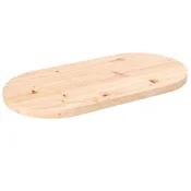 Ploca stola 80x40x2,5 cm Masivno drvo Bor Ovalni