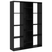 Vidaxl Pregrada Črna Orehovina 100 x 24 x 140 cm Konstruiran les