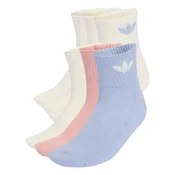 ADIDAS ORIGINALS Nogavice Mid Ankle 6 Pairs svetlo bež / opal / staro roza